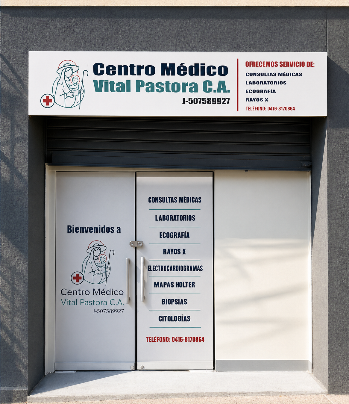 Fachada exterior del Centro Médico Vital Pastora en La Pastora, Caracas